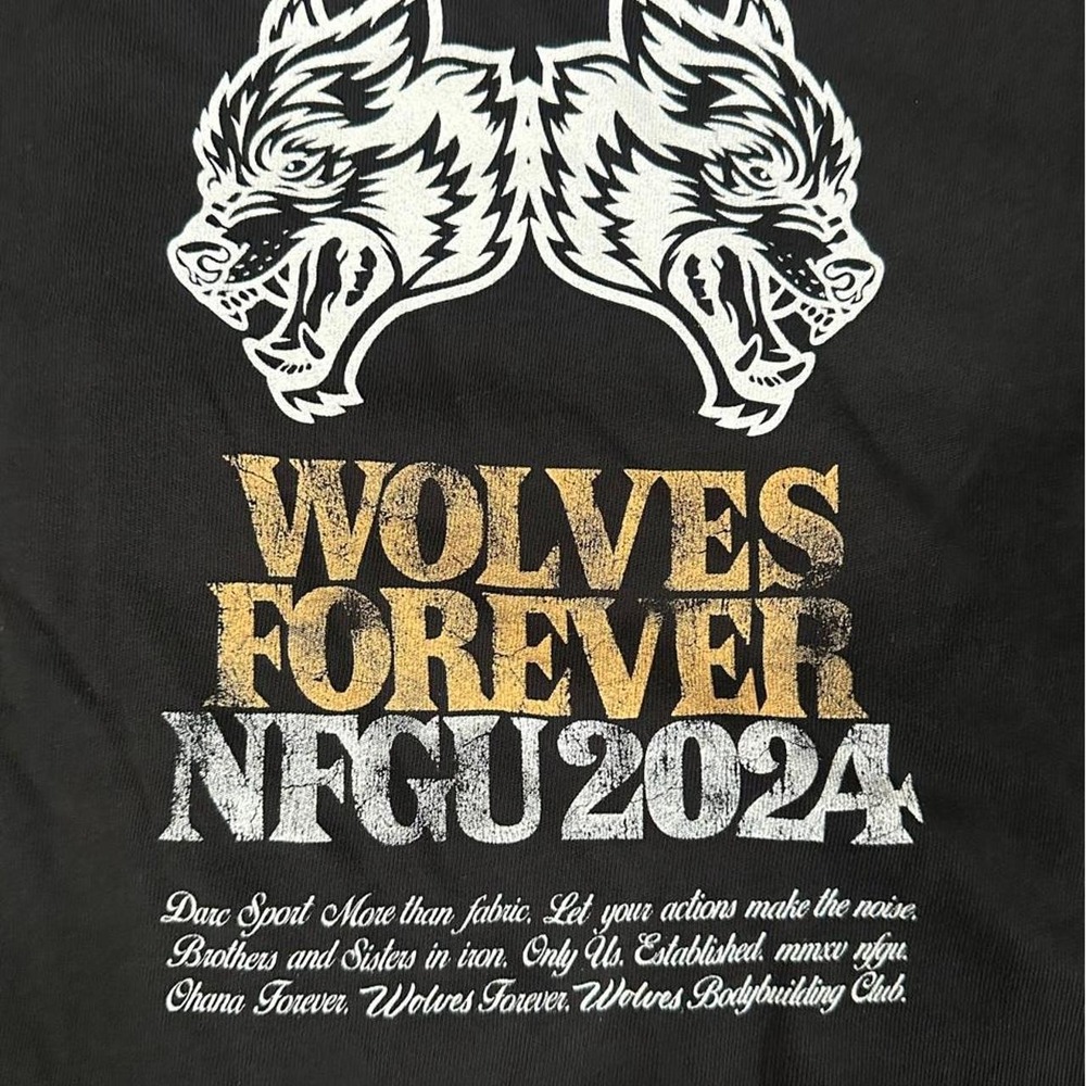 Darc Sport Wolves Forever NFGU 2024 Premium Vintage Tee Black Mens M 963/2000